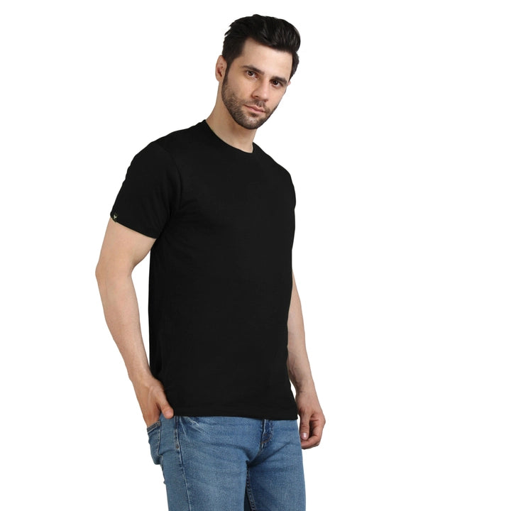 Men's Half Sleeve T-Shirt Solid Plain | Pure Cotton |Regular Fit