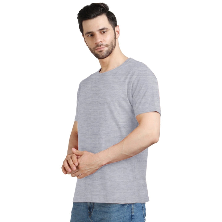 Men's Half Sleeve T-Shirt Solid Plain | Pure Cotton |Regular Fit