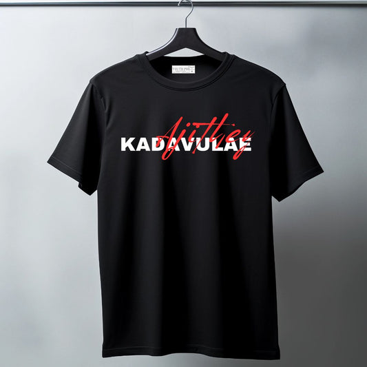 Kadavuley Ajithey Typographic T-shirt for men Chest print