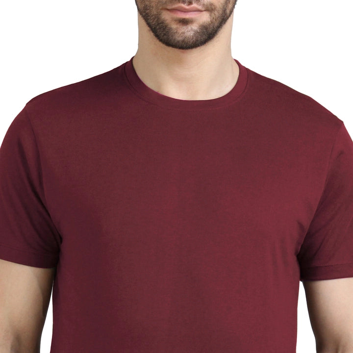 Men's Half Sleeve T-Shirt Solid Plain | Pure Cotton |Regular Fit
