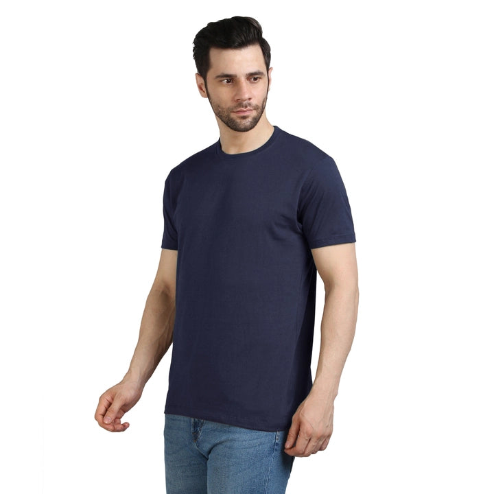 Men's Half Sleeve T-Shirt Solid Plain | Pure Cotton |Regular Fit