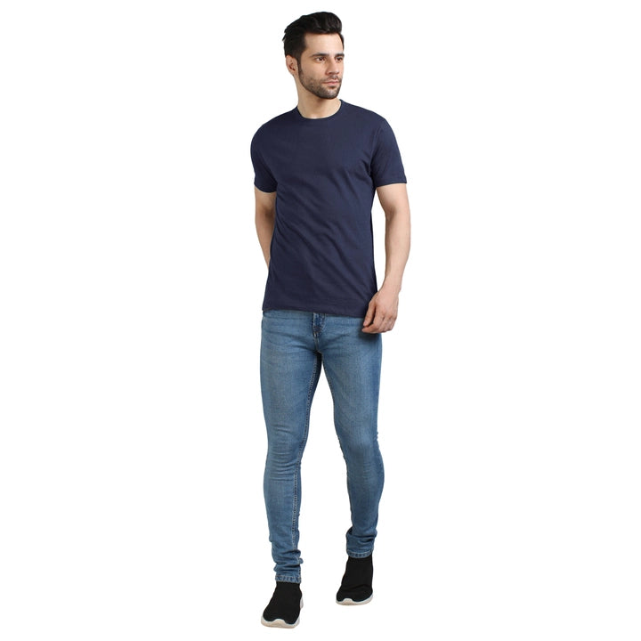 Men's Half Sleeve T-Shirt Solid Plain | Pure Cotton |Regular Fit
