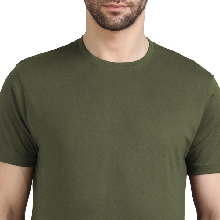 Men's Half Sleeve T-Shirt Solid Plain | Pure Cotton |Regular Fit