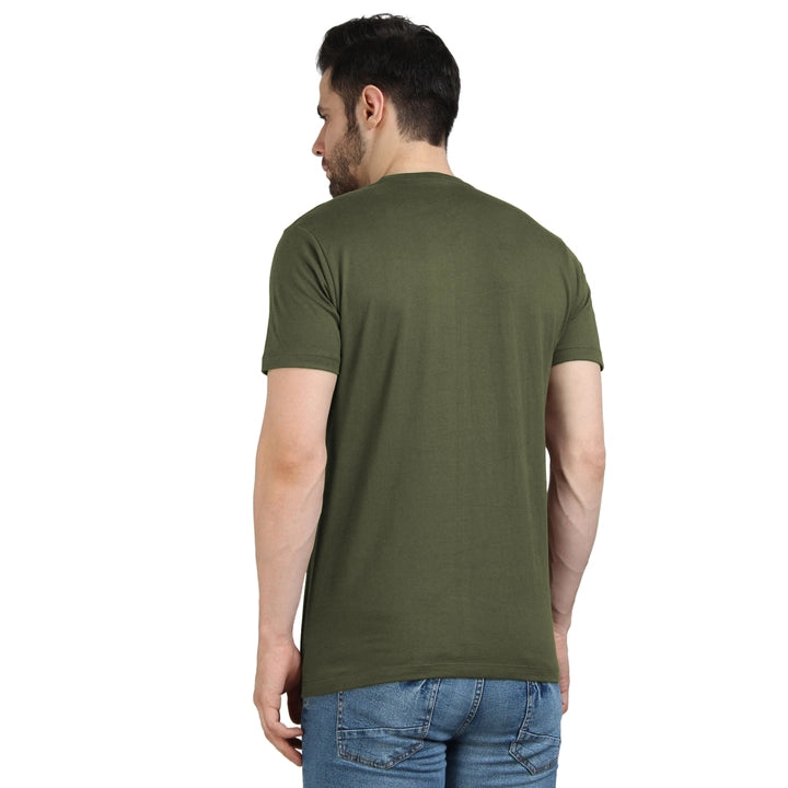 Men's Half Sleeve T-Shirt Solid Plain | Pure Cotton |Regular Fit