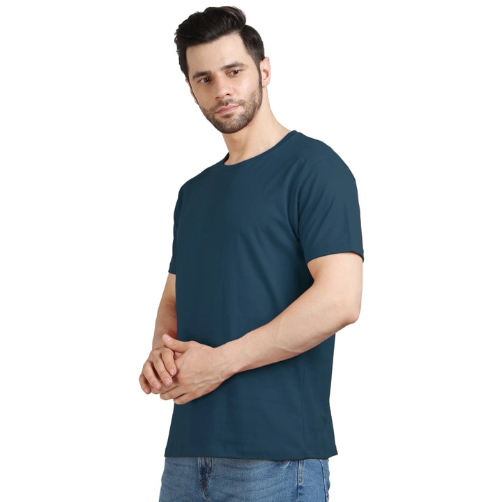 Men's Half Sleeve T-Shirt Solid Plain | Pure Cotton |Regular Fit