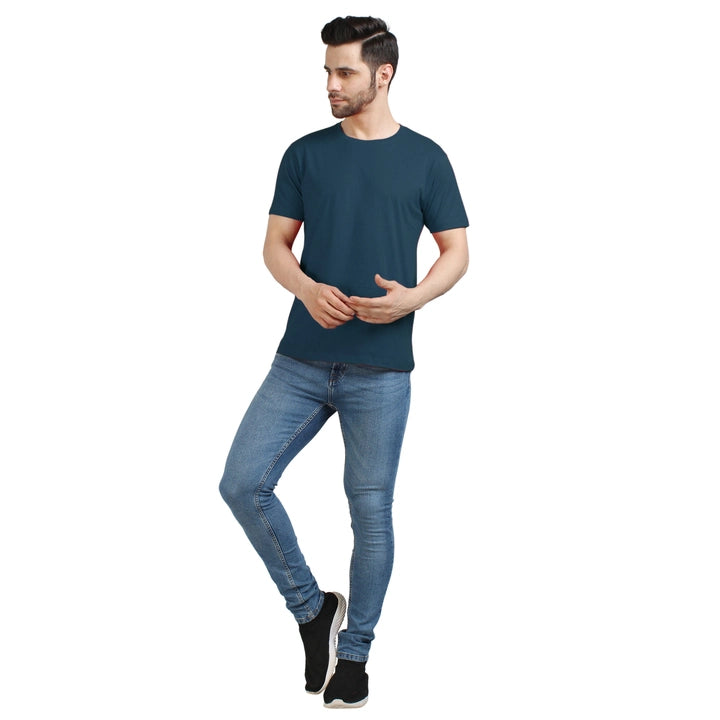 Men's Half Sleeve T-Shirt Solid Plain | Pure Cotton |Regular Fit