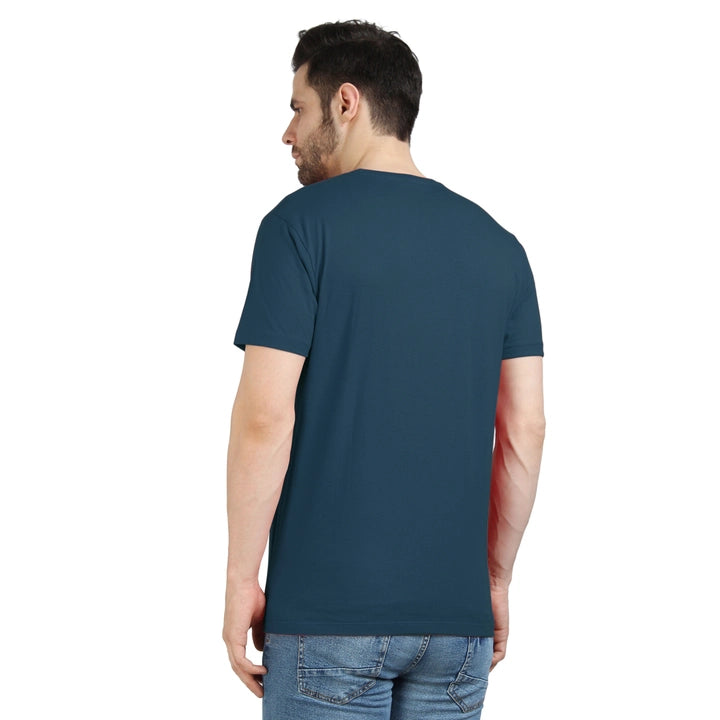 Men's Half Sleeve T-Shirt Solid Plain | Pure Cotton |Regular Fit