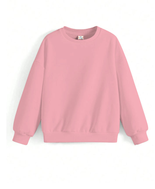 Boys & Girls Solid Pure Cotton Sweatshirt from age 6m to 8 years
