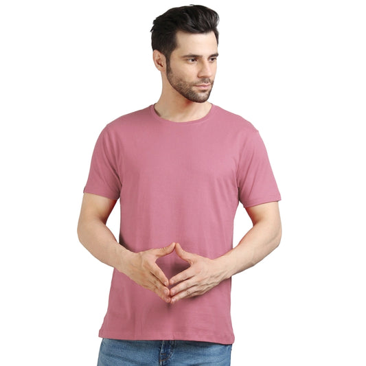 Men's Half Sleeve T-Shirt Solid Plain | Pure Cotton |Regular Fit