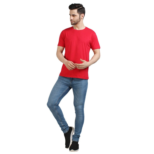 Men's Half Sleeve T-Shirt Solid Plain | Pure Cotton |Regular Fit