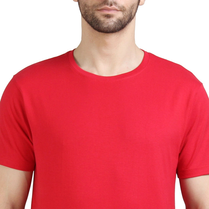 Men's Half Sleeve T-Shirt Solid Plain | Pure Cotton |Regular Fit