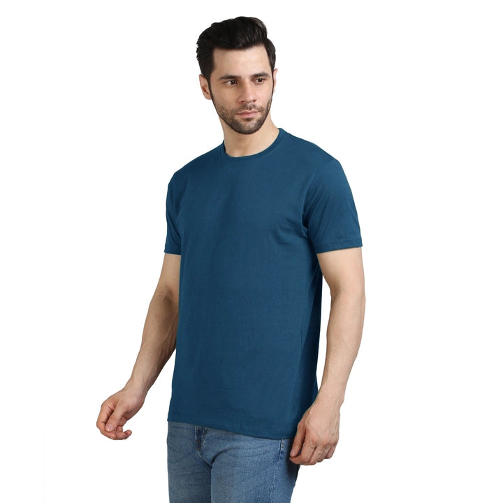 Men's Half Sleeve T-Shirt Solid Plain | Pure Cotton |Regular Fit
