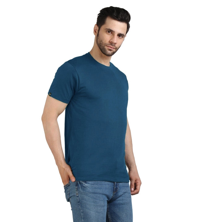 Men's Half Sleeve T-Shirt Solid Plain | Pure Cotton |Regular Fit