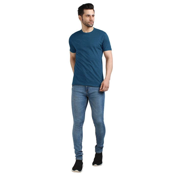 Men's Half Sleeve T-Shirt Solid Plain | Pure Cotton |Regular Fit