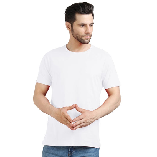 Men's Half Sleeve T-Shirt Solid Plain | Pure Cotton |Regular Fit