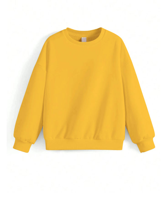 Boys & Girls Solid Pure Cotton Sweatshirt from age 6m to 8 years