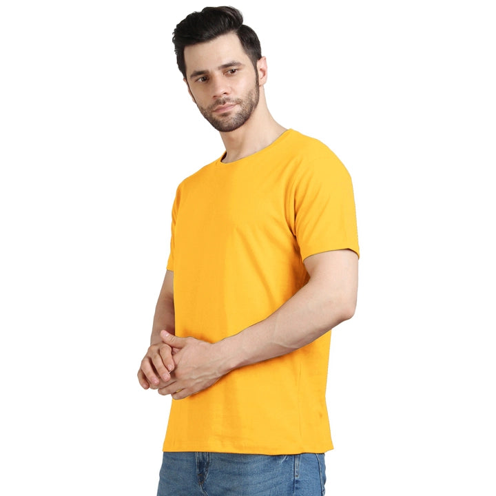 Men's Half Sleeve T-Shirt Solid Plain | Pure Cotton |Regular Fit
