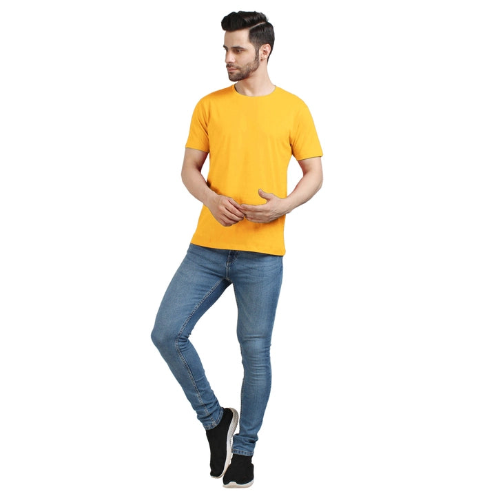 Men's Half Sleeve T-Shirt Solid Plain | Pure Cotton |Regular Fit