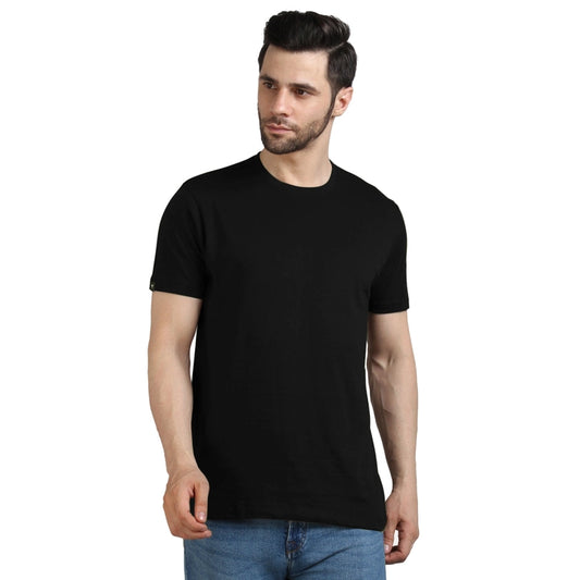 Men's Half Sleeve T-Shirt Solid Plain | Pure Cotton |Regular Fit