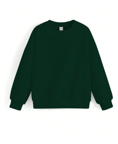 Boys & Girls Solid Pure Cotton Sweatshirt from age 6m to 8 years