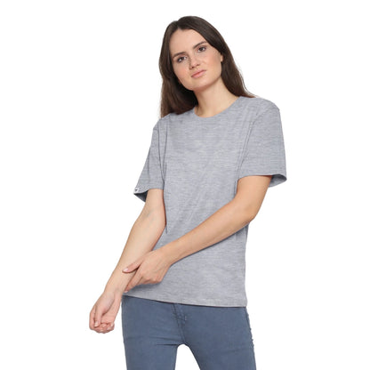 Womens's Half Sleeve T-Shirt Solid Plain | Pure Cotton | Regular Fit