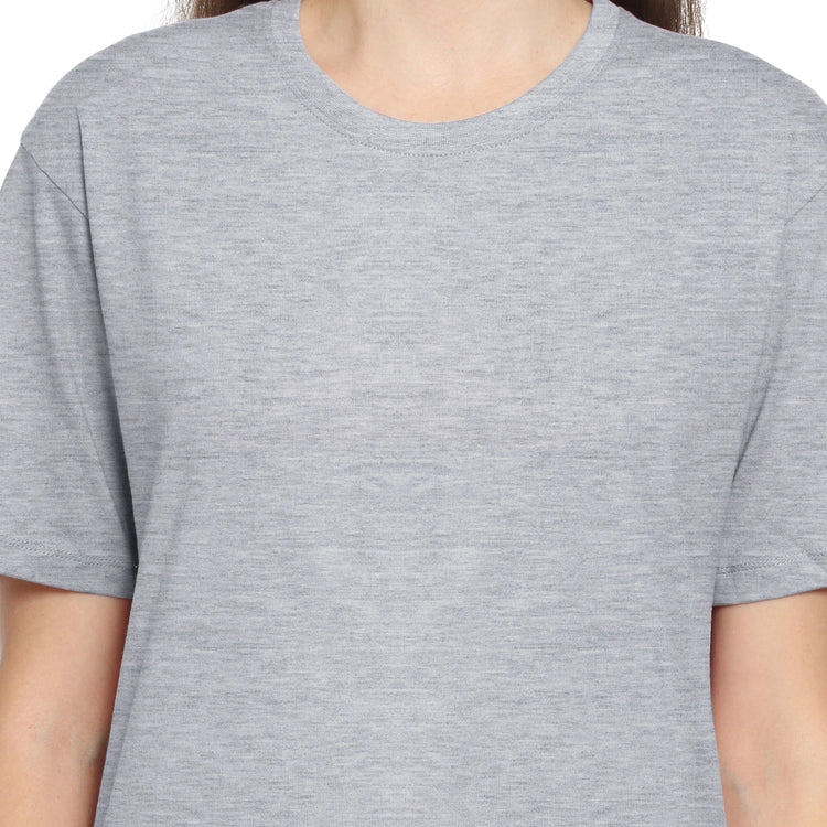 Womens's Half Sleeve T-Shirt Solid Plain | Pure Cotton | Regular Fit