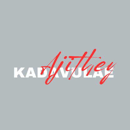 Kadavuley Ajithey Typographic T-shirt for men Chest print