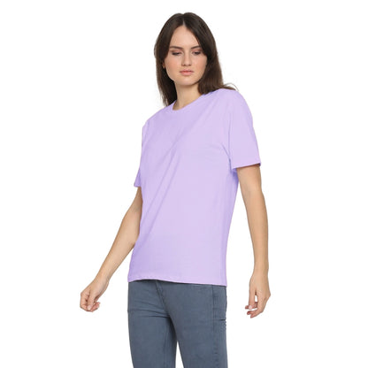 Womens's Half Sleeve T-Shirt Solid Plain | Pure Cotton | Regular Fit