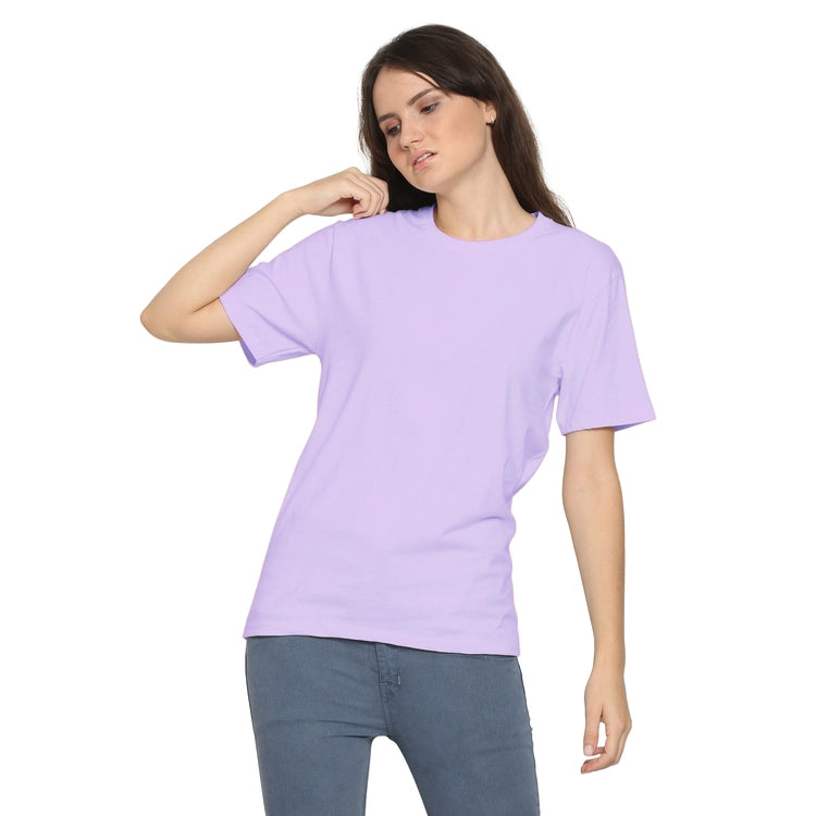 Womens's Half Sleeve T-Shirt Solid Plain | Pure Cotton | Regular Fit