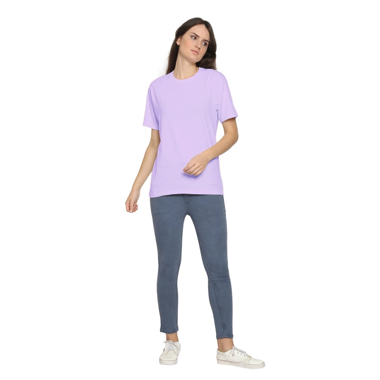 Womens's Half Sleeve T-Shirt Solid Plain | Pure Cotton | Regular Fit