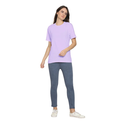 Womens's Half Sleeve T-Shirt Solid Plain | Pure Cotton | Regular Fit