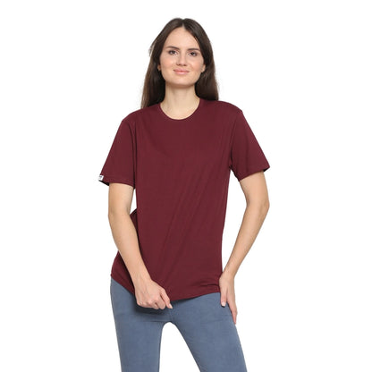 Womens's Half Sleeve T-Shirt Solid Plain | Pure Cotton | Regular Fit