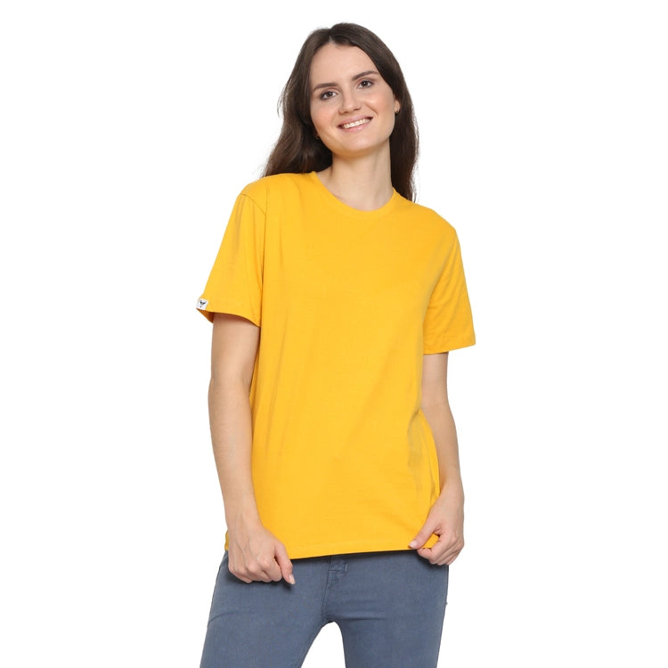 Womens's Half Sleeve T-Shirt Solid Plain | Pure Cotton | Regular Fit