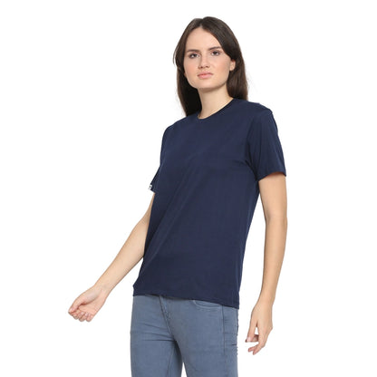 Womens's Half Sleeve T-Shirt Solid Plain | Pure Cotton | Regular Fit