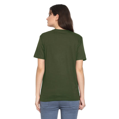 Womens's Half Sleeve T-Shirt Solid Plain | Pure Cotton | Regular Fit