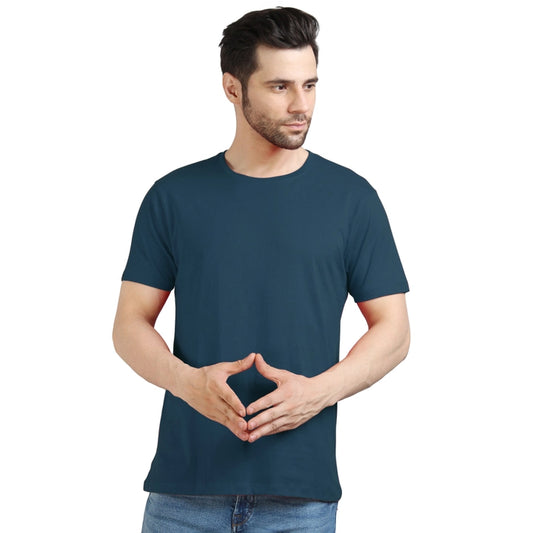 Men's Half Sleeve T-Shirt Solid Plain | Pure Cotton |Regular Fit