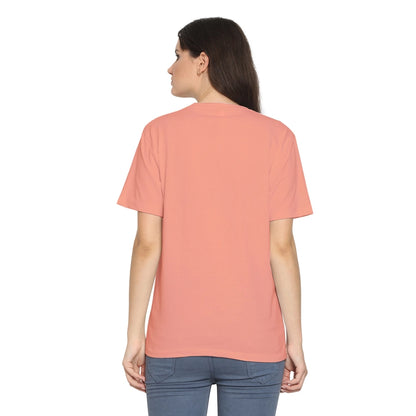 Womens's Half Sleeve T-Shirt Solid Plain | Pure Cotton | Regular Fit