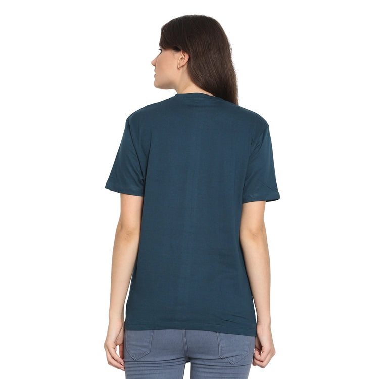 Womens's Half Sleeve T-Shirt Solid Plain | Pure Cotton | Regular Fit