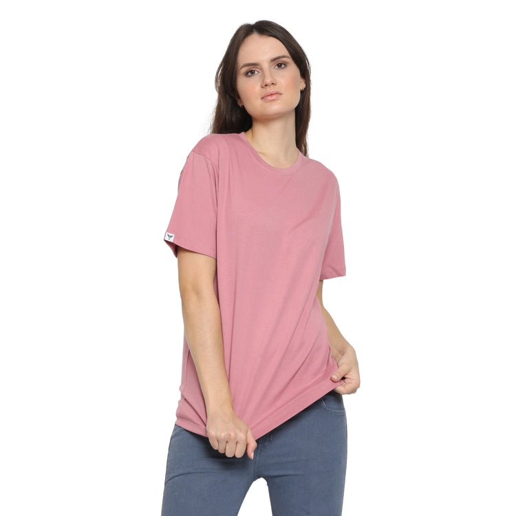 Womens's Half Sleeve T-Shirt Solid Plain | Pure Cotton | Regular Fit