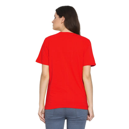 Womens's Half Sleeve T-Shirt Solid Plain | Pure Cotton | Regular Fit