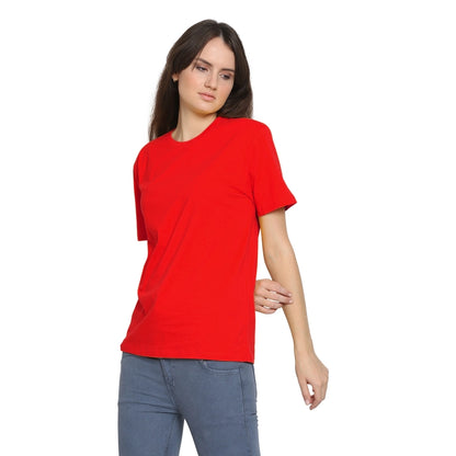 Womens's Half Sleeve T-Shirt Solid Plain | Pure Cotton | Regular Fit