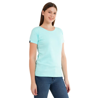 Womens's Half Sleeve T-Shirt Solid Plain | Pure Cotton |Slim Fit
