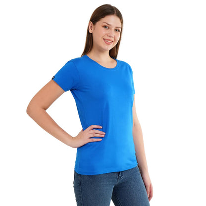 Womens's Half Sleeve T-Shirt Solid Plain | Pure Cotton |Slim Fit