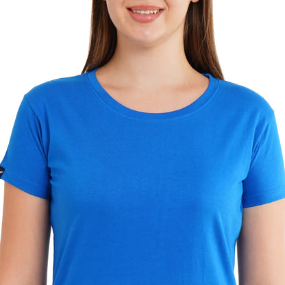 Womens's Half Sleeve T-Shirt Solid Plain | Pure Cotton |Slim Fit