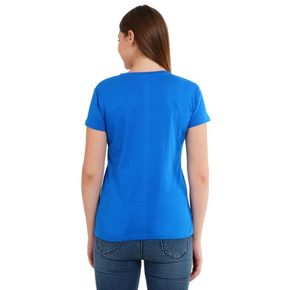 Womens's Half Sleeve T-Shirt Solid Plain | Pure Cotton |Slim Fit